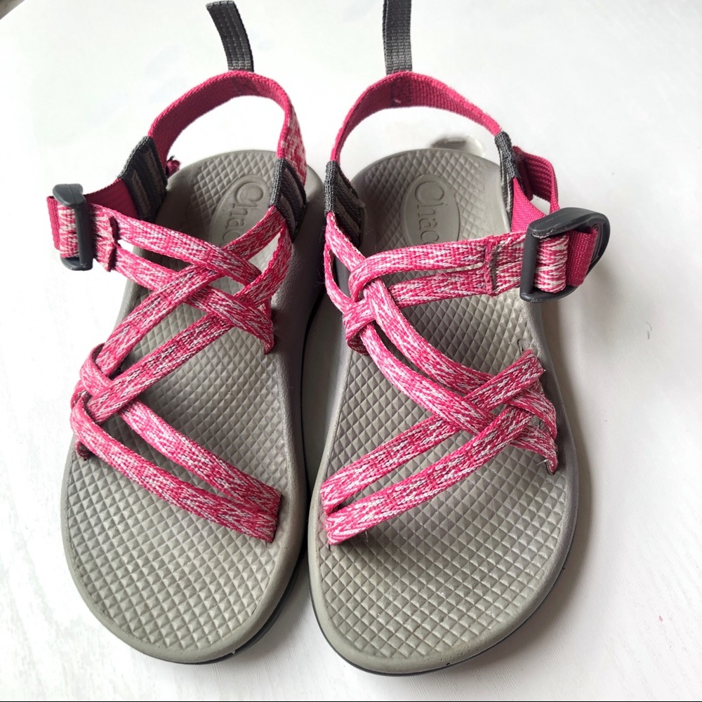 Chaco ZX/1 EcoTread Sandals - Big Kids sz 1 Pink